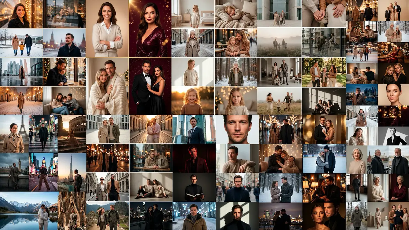 Примеры возможных локаций и образов